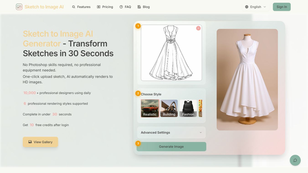 Free trial,Sketch to Image AI Generator