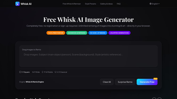 Free Whisk AI Image Generator