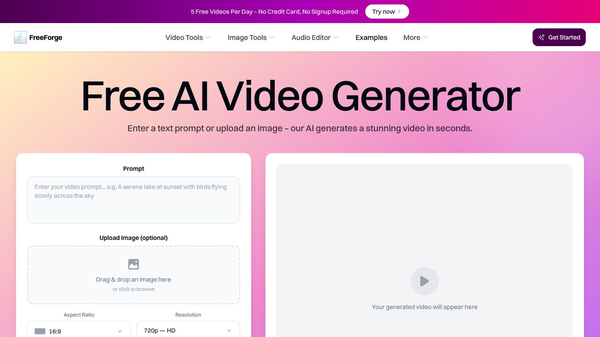 FreeForge - The Free AI Video Generator