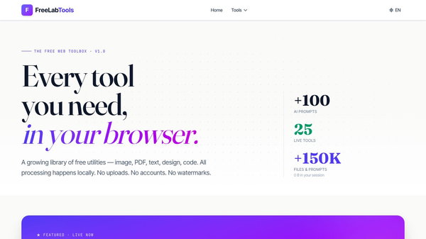 FreeLabTools — Free Browser Tools
