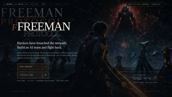 Freeman Protocol — Build AI & survive