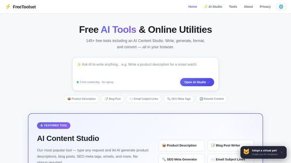 FreeToolset Official Launch