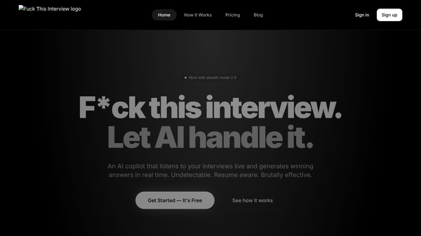 Fuck This Interview