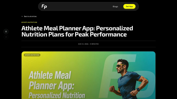 FuelishPro App - Athelete App, Athletics