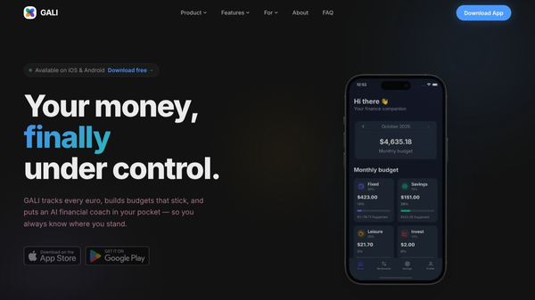 GALI – AI-Powered Personal Finance App