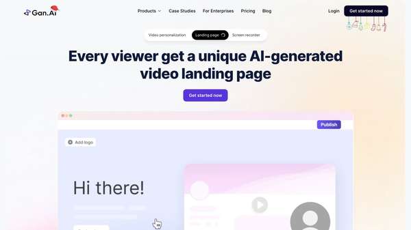 Gan.AI AI Video Personalization