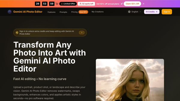 Gemini AI Photo Editor