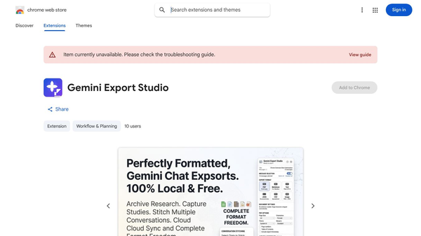 Gemini Export Studio