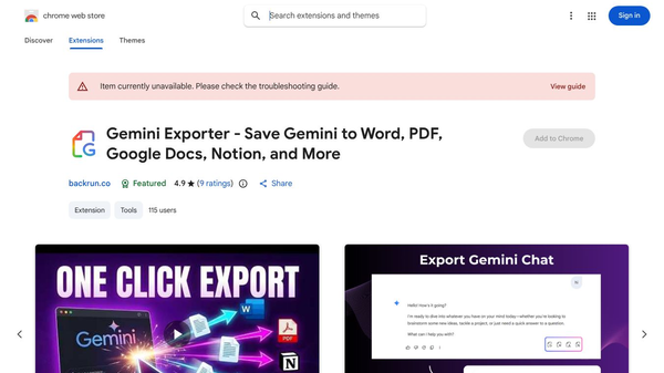 Gemini Exporter: Export Gemini Chat