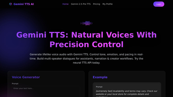 Gemini TTS