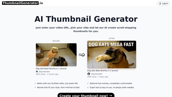 Generate AI Thumbnails for Youtube
