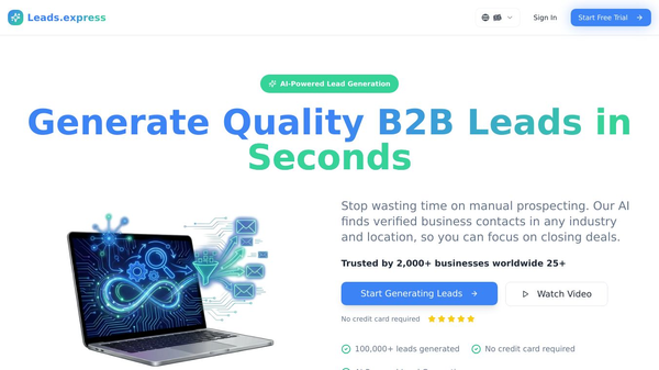 Generate quality B2B leads with AI
