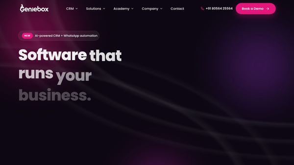 GenieBox — Software, CRM & Academy