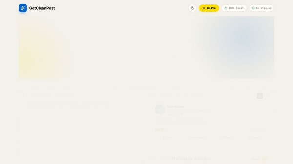 GetCleanPost