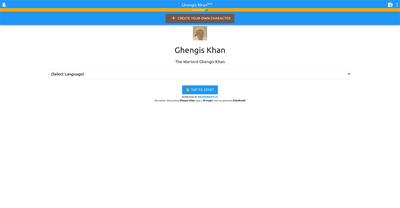 Ghengis Khan chatbot