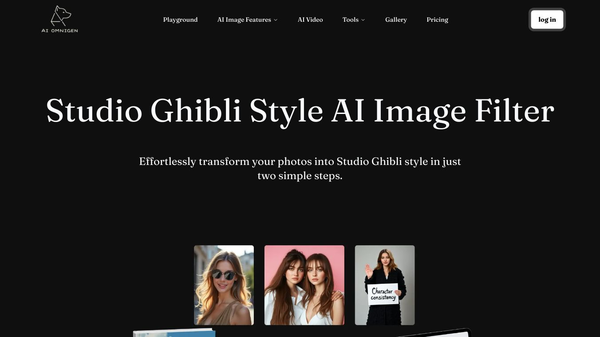 Ghibli Style AI Image filter