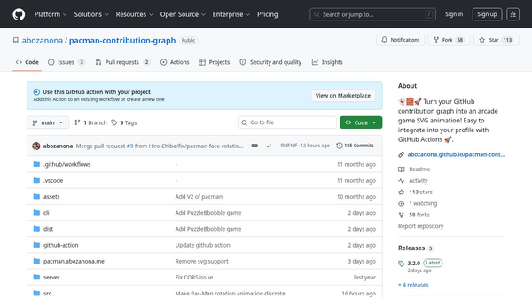 GitHub contribution graph Arcade games