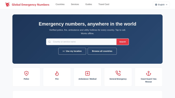 Global Emergency Numbers