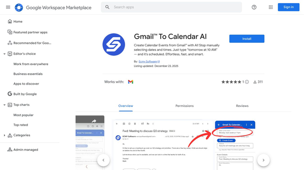 Gmail To Calendar AI
