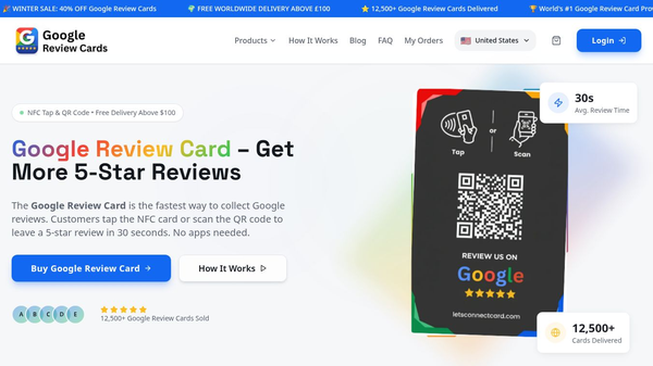 Google Review Cards