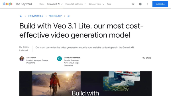 Google Veo 3.1 Lite