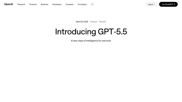 GPT-5.5 by OpenAI