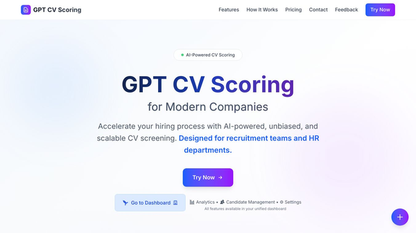 GPT CV Scoring