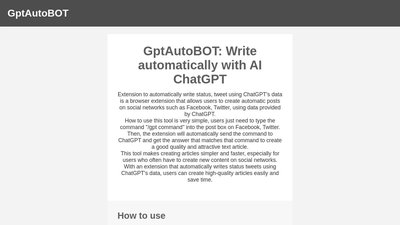 GPTAutoBot