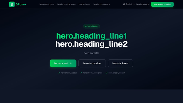 GPUnex - Cloud Compute