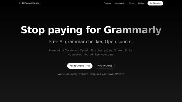 GrammarPeace - The $0 Grammarly Killer