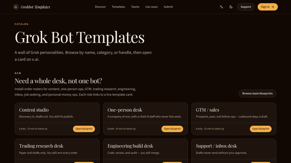 Grok Bot Templates