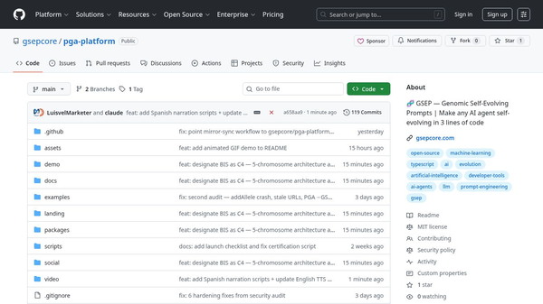 GSEP - "Genomic Self-Evolving Prompt"