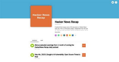 Hacker News Recap