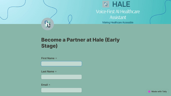 Hale: Voice-First Healthcare Assistant