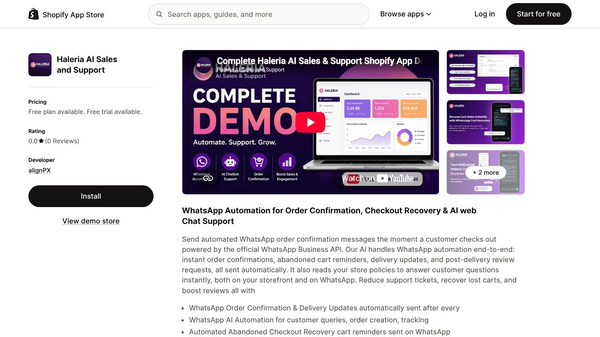 Haleria AI Sales & Support