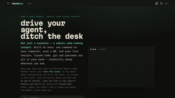 handmux—Your coding agent, on your phone