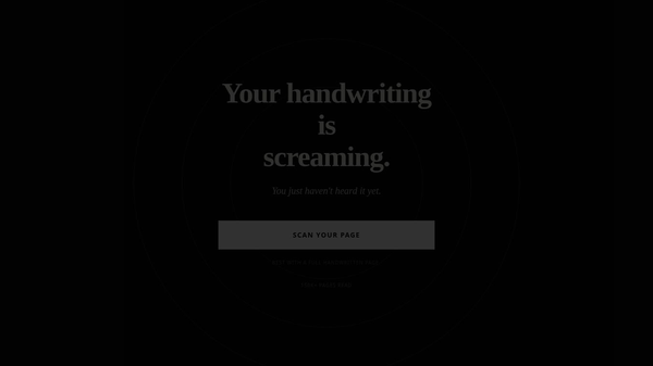 Handwriting Reading