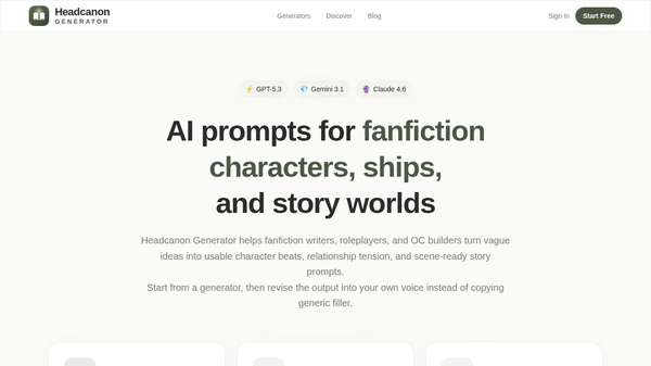 Headcanon Generator