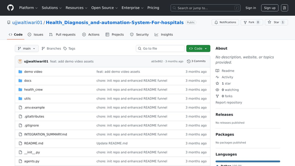 Health Diagnosis and automation System