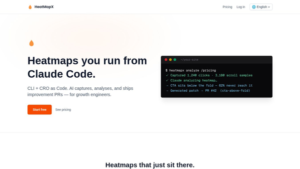 HeatMapX — Heatmaps from Claude Code