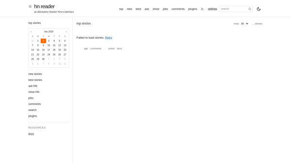 HN Reader