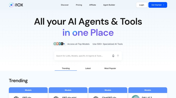 i10X: ChatGPT & 500+ AI Models & Tools