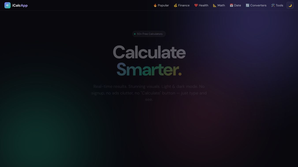 iCalcApp : All-in-One Smart Calculator