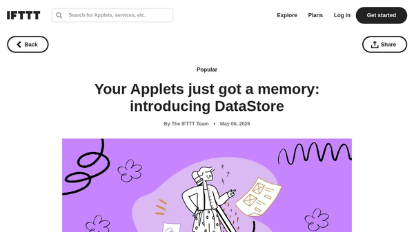 IFTTT DataStore