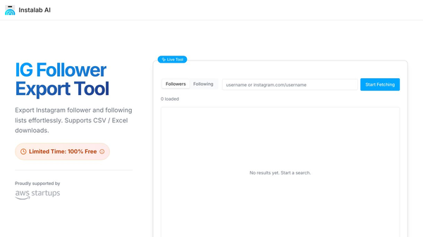 IG Follower Export Tool by Instalab AI