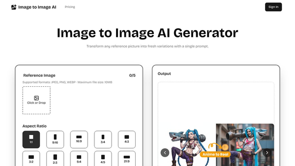 Image to Image AI – Free AI Image-to-Image Generator