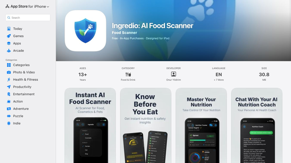 Ingredio: AI Food Scanner
