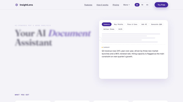 InsightLens: AI Doc Analysis