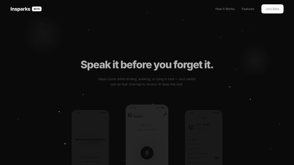 Insparks — Capture Ideas in a Flash