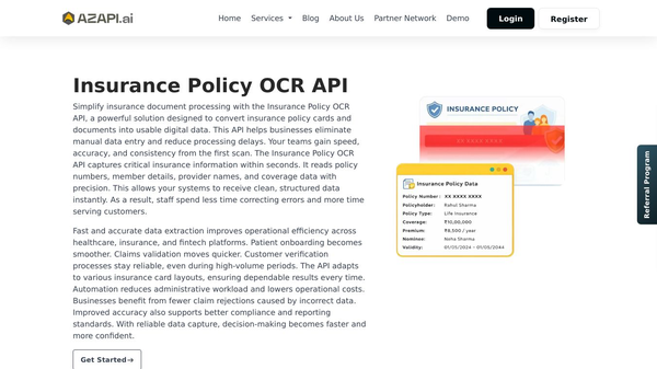 Insurance Policy OCR Api